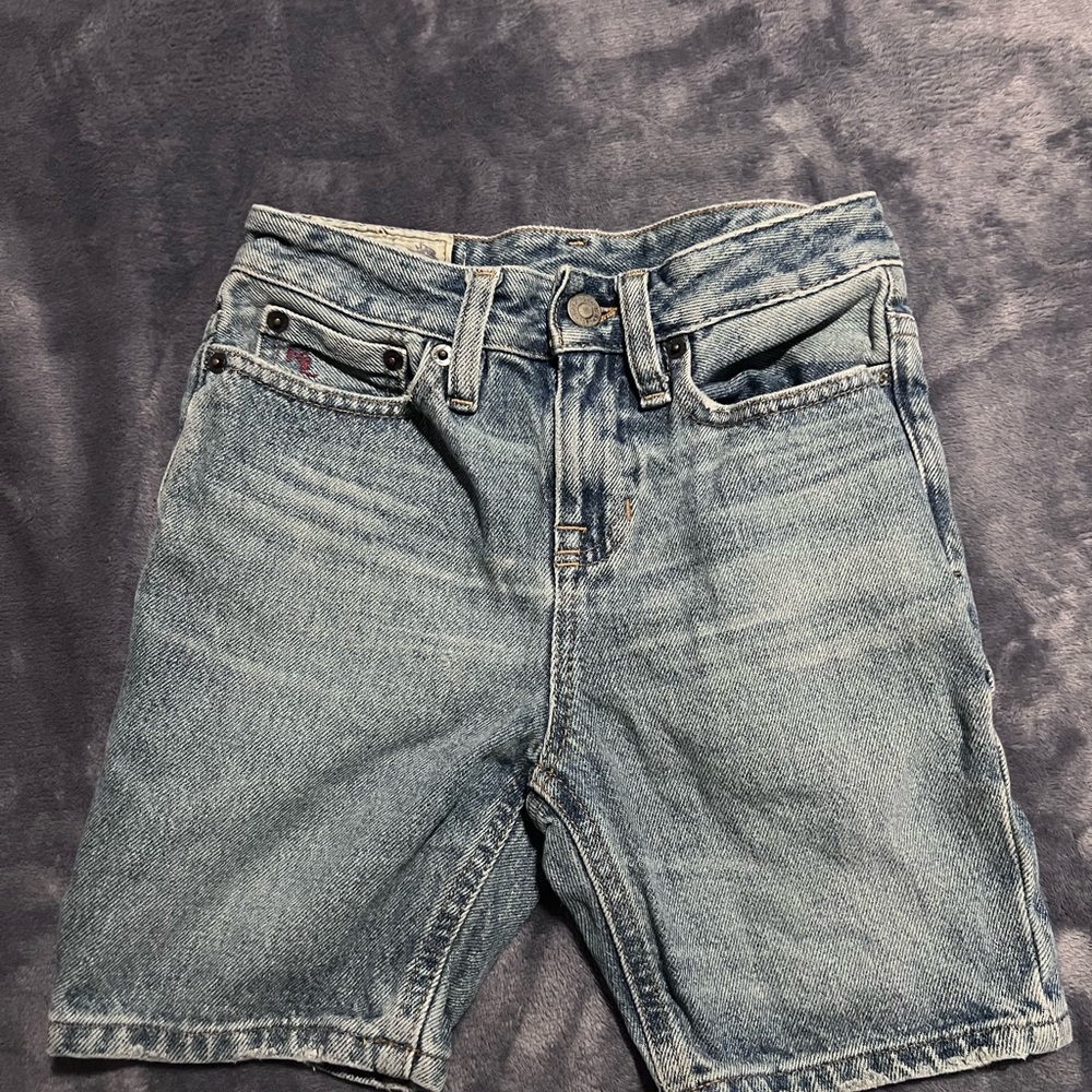 Ralph Lauren Boys Blue Denim Shorts